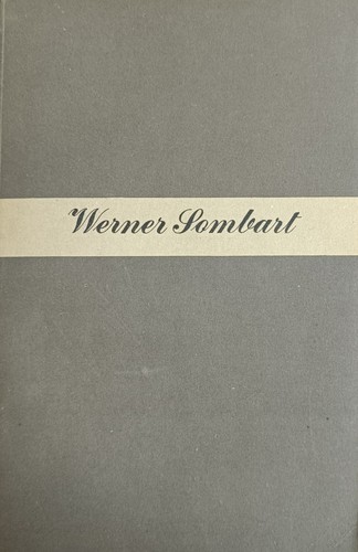 Sombart werner borghese - sombart, il